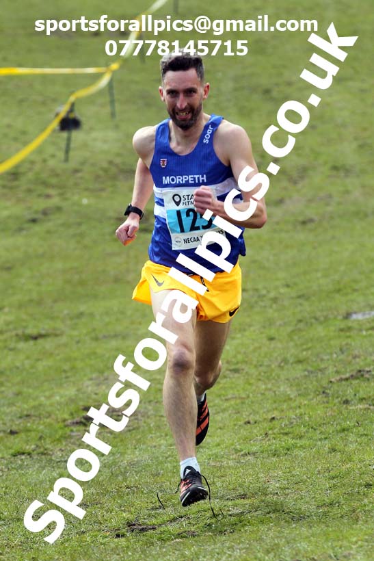 Masters men 2021 NECAA Cross Country Relays, Thornley Farm, Peterlee, Saturday, April 10th. Photo: David T. Hewitson/Sports for All Pics